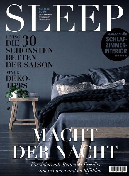 SLEEP Magazin – 2020 Cover