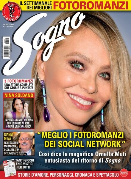 Sogno – 11 Settembre 2020 Cover