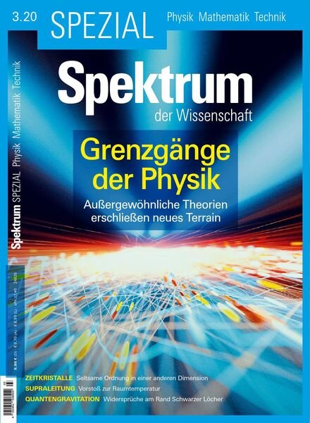 Spektrum der Wissenschaft Spezial – Physik Mathematik Technik – Nr.3 2020 Cover