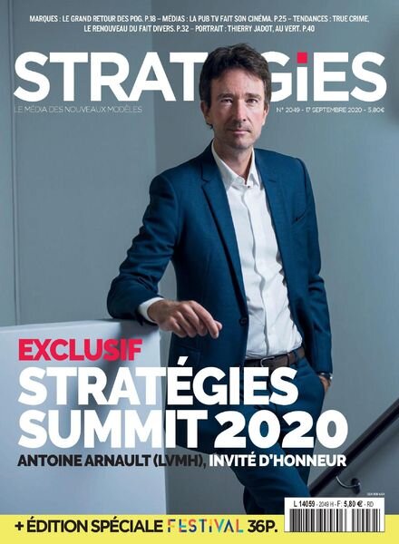 Strategies – 17 Septembre 2020 Cover
