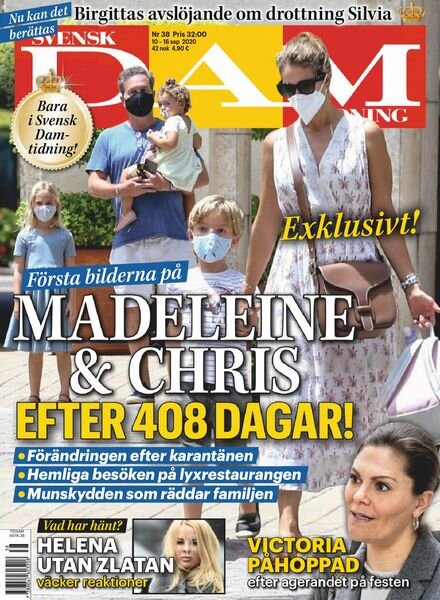 Svensk Damtidning – 10 september 2020 Cover