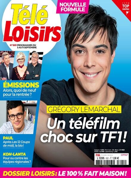 Tele Loisirs – 31 Aout 2020 Cover