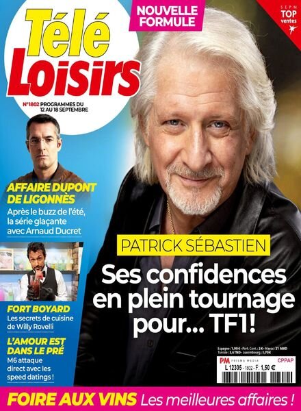 Tele Loisirs – 7 Septembre 2020 Cover