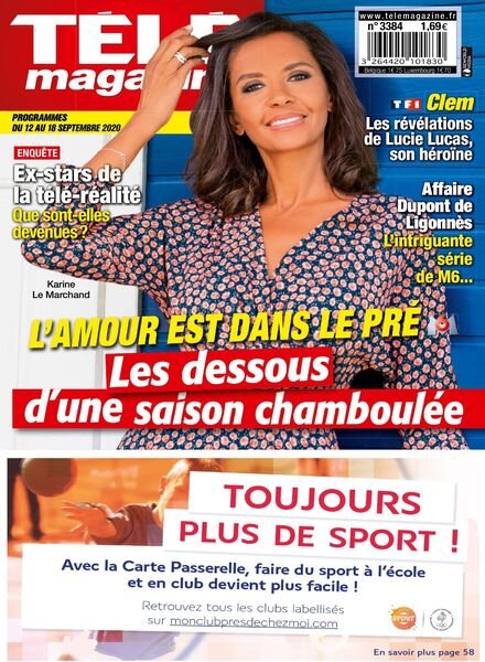 Tele Magazine – 12 Septembre 2020 Cover