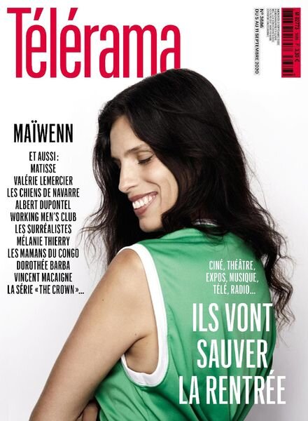 Telerama Magazine – 5 Septembre 2020 Cover