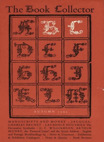 The Book Collector – Autumn 1993 Cover