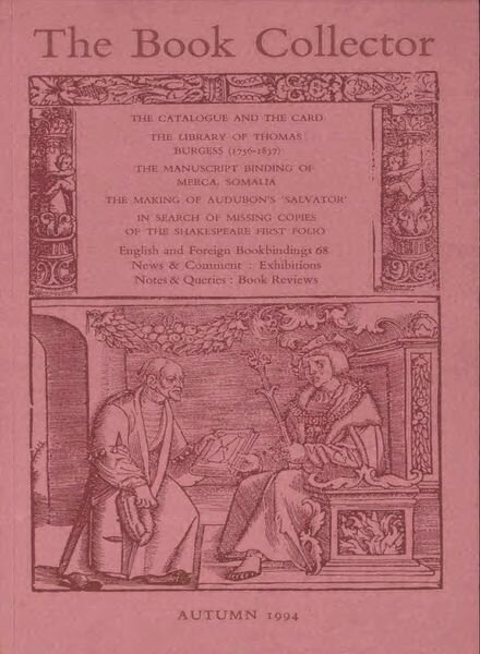 The Book Collector – Autumn 1994 Cover