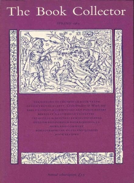The Book Collector – Spring 1985 Cover