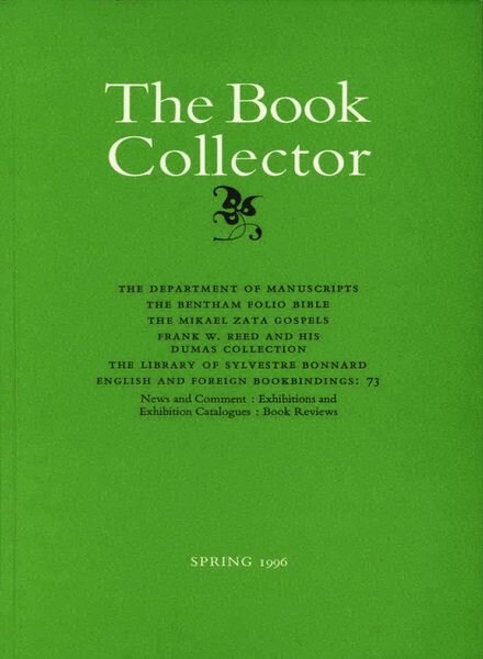 The Book Collector – Spring 1996 Cover
