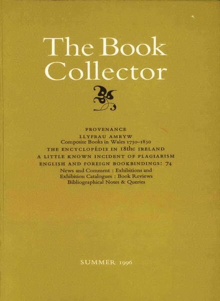 The Book Collector – Summer 1996 Cover