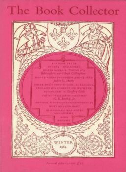 The Book Collector – Winter 1984