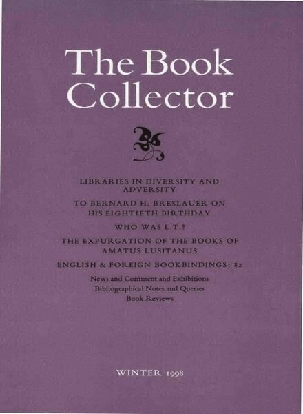 The Book Collector – Winter 1998 Cover