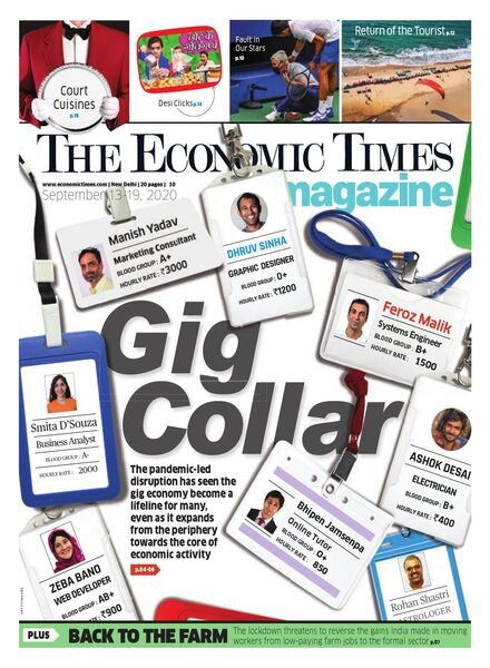 The Economic Times – September 13, 2020 Cover