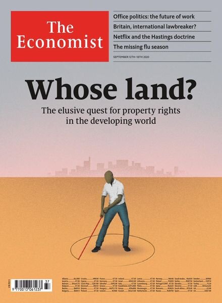 The Economist Middle East and Africa Edition – 12 September 2020 Cover