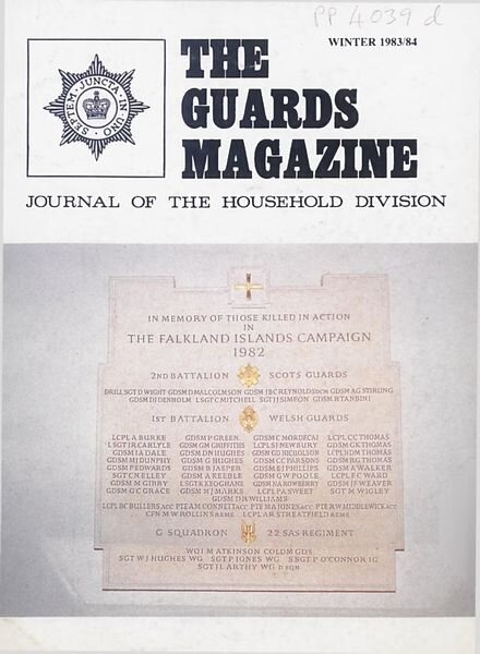 The Guards Magazine – Winter 1983 Cover