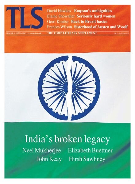 The Times Literary Supplement – 11 August 2017 Cover