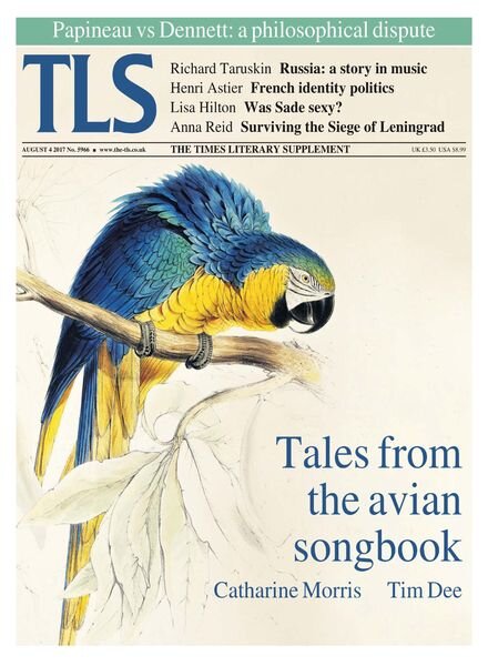 The Times Literary Supplement – 4 August 2017 Cover