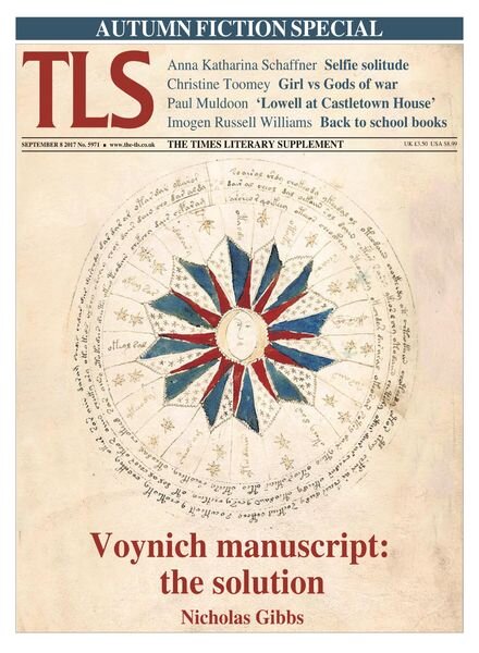 The Times Literary Supplement – 8 September 2017 Cover