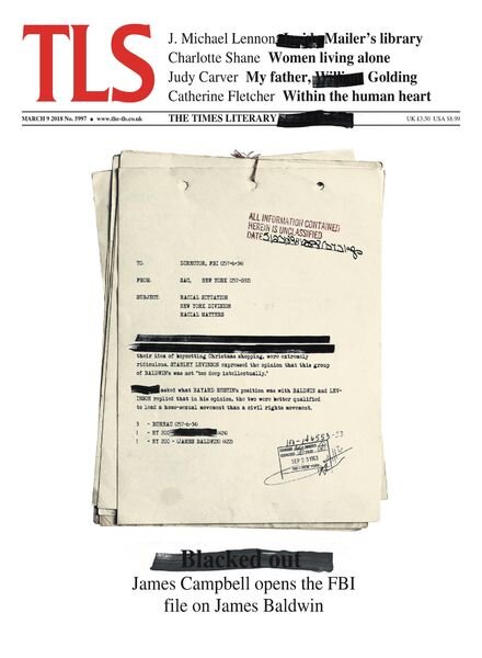 The Times Literary Supplement – March 9, 2018 Cover