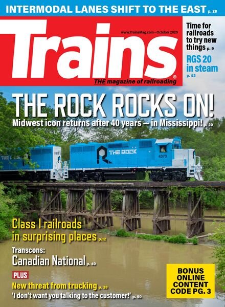Trains – October 2020 Cover