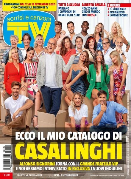 TV Sorrisi e Canzoni – 8 Settembre 2020 Cover