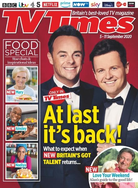 TV Times – 05 September 2020 Cover