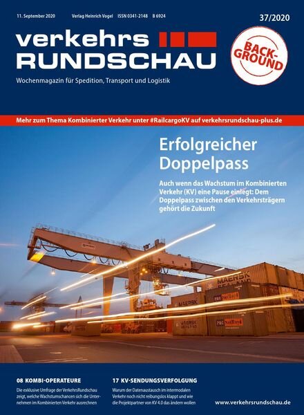 VerkehrsRundschau – 07 September 2020 Cover