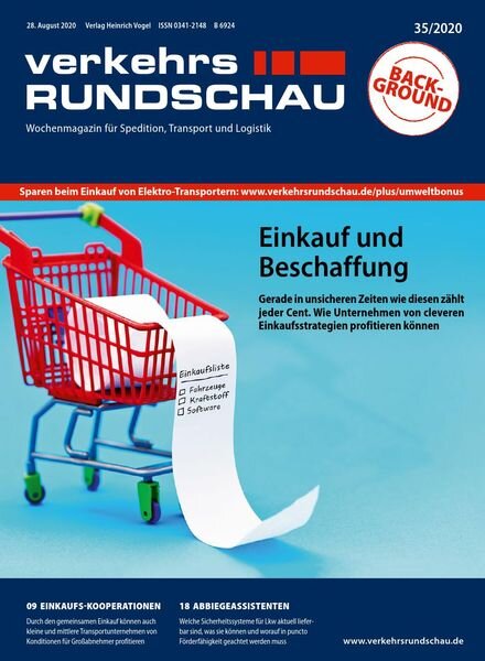 VerkehrsRundschau – 24 August 2020 Cover