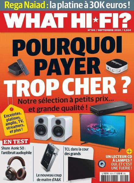 What Hifi France – septembre 2020 Cover