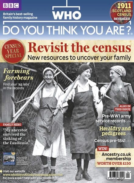 Who Do You Think You Are – April 2011 Cover