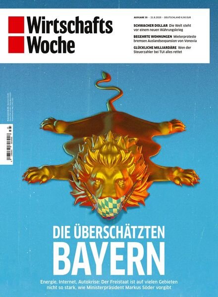 Wirtschaftswoche – 21 August 2020 Cover
