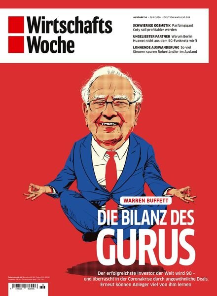 Wirtschaftswoche – 28 August 2020 Cover