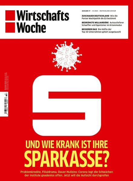 Wirtschaftswoche – 4 September 2020 Cover