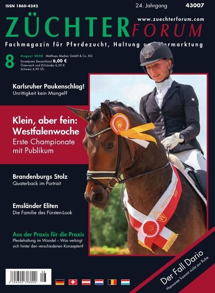 Zuchterforum – August 2020 Cover