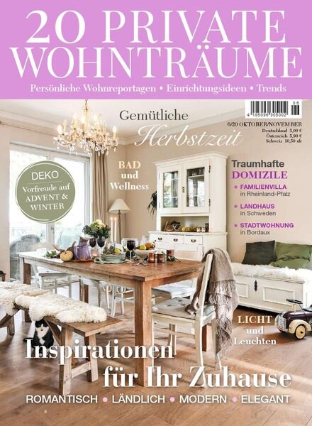 20 Private Wohntraume – Oktober-November 2020 Cover