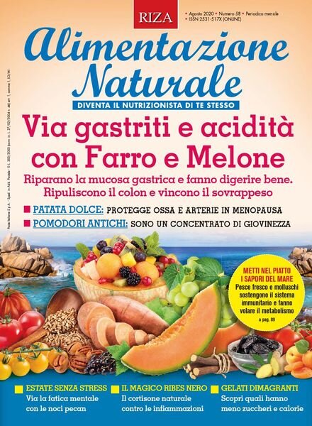 Alimentazione Naturale – Agosto 2020 Cover