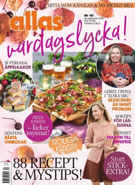 Allas – 24 september 2020 Cover