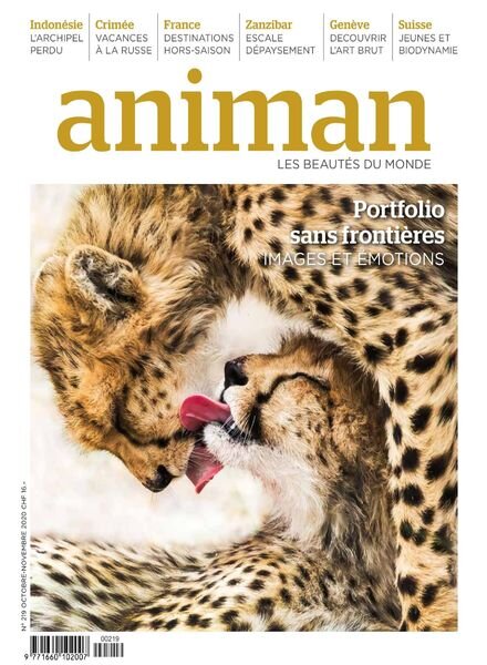 Animan – Octobre-Novembre 2020 Cover