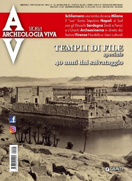 Archeologia Viva – Novembre-Dicembre 2020 Cover