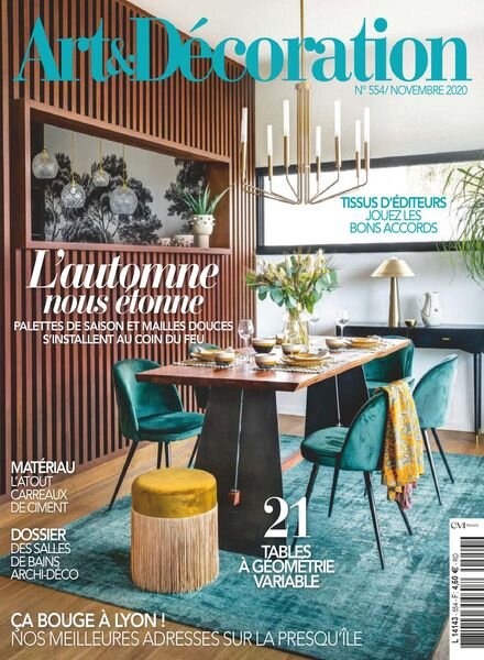Art & Decoration – novembre 2020 Cover