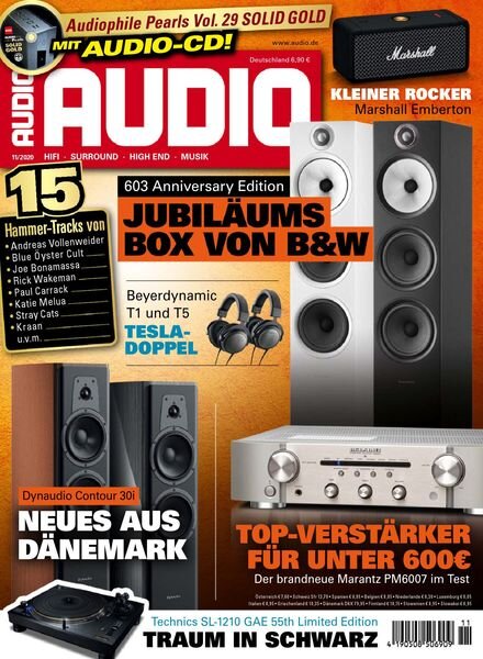 Audio – November 2020 Cover