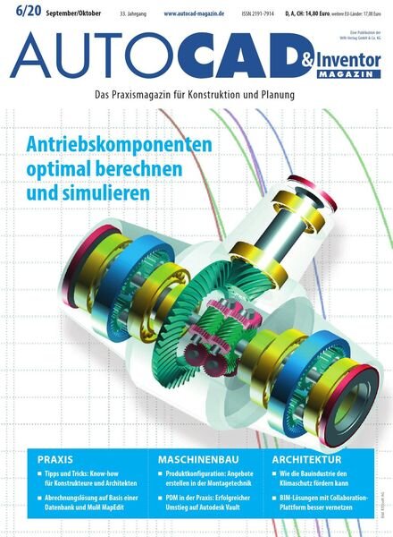 Autocad & Inventor Magazin – September-Oktober 2020 Cover