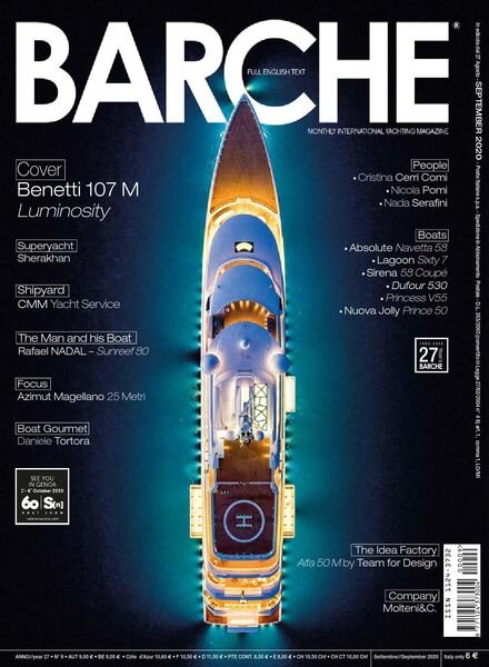 Barche Magazine – Settembre 2020 Cover