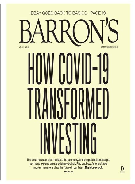 Barron’s – 19 October 2020 Cover