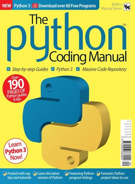 BDM’s Manual Series – The Python Coding Manual – October 2020 Cover