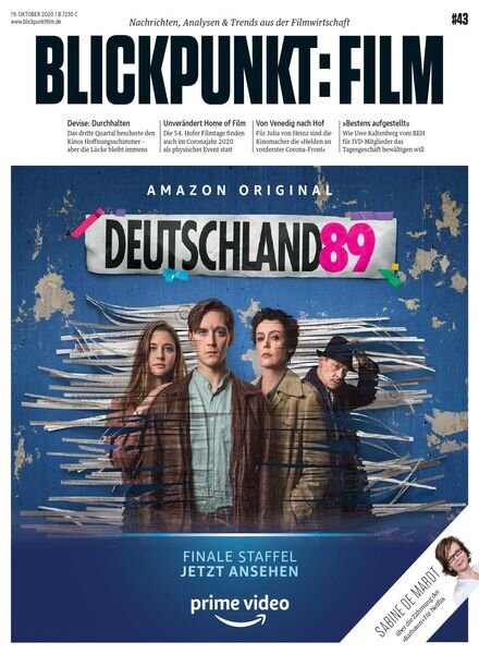 Blickpunkt Film – 19 Oktober 2020 Cover