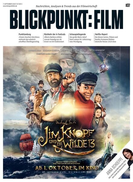 Blickpunkt Film – 7 September 2020 Cover