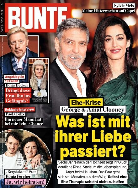 Bunte – 1 Oktober 2020 Cover
