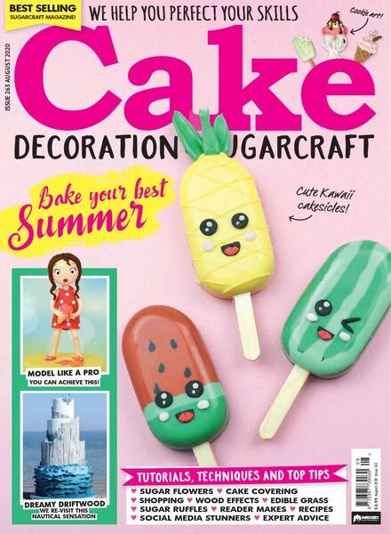 Cake Decoration & Sugarcraft – August 2020 Cover