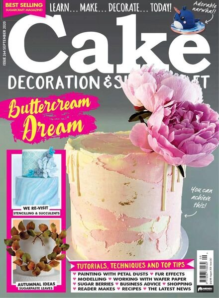 Cake Decoration & Sugarcraft – September 2020 Cover